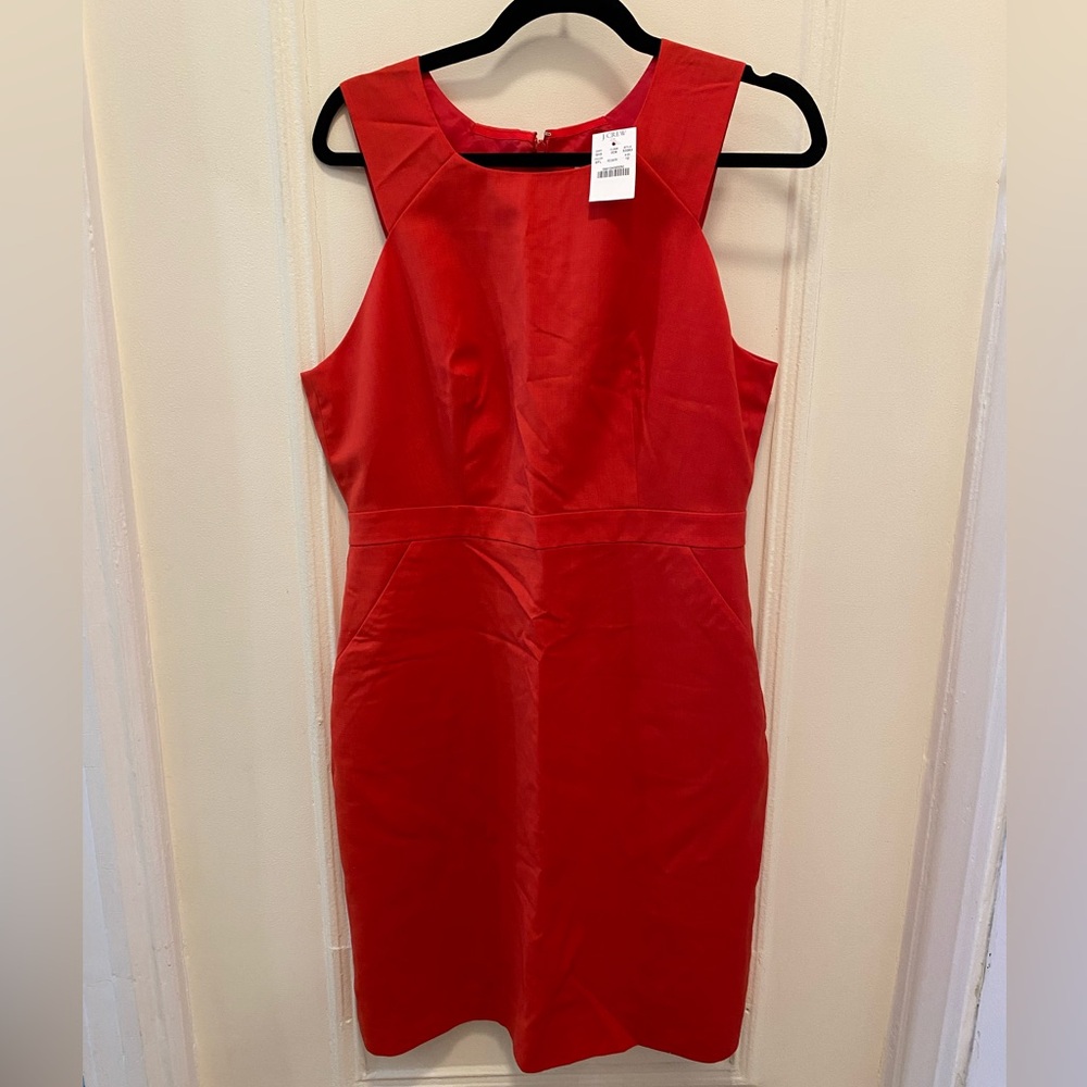 Jcrew red dress